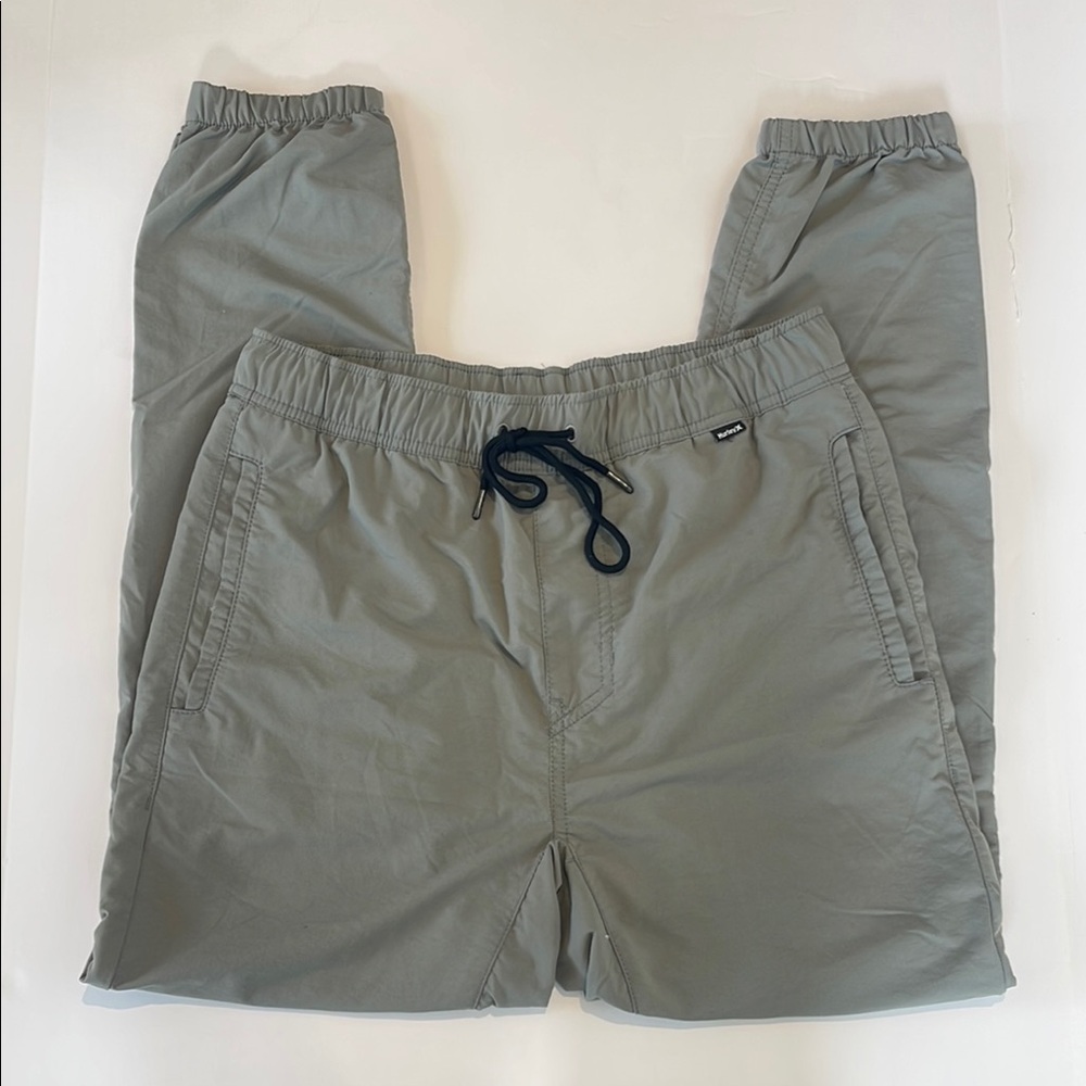 Hurley Gray Jogger Sweatpants with Elastic Waistband Size Small